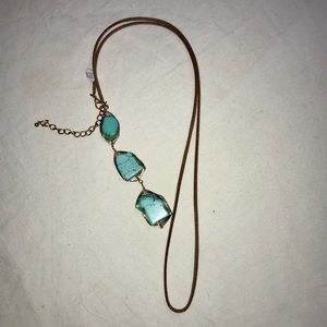 5/$25 Turquoise-copper Belly layer necklace